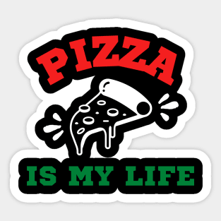 Pizza is my life - Italian Colors Sticker